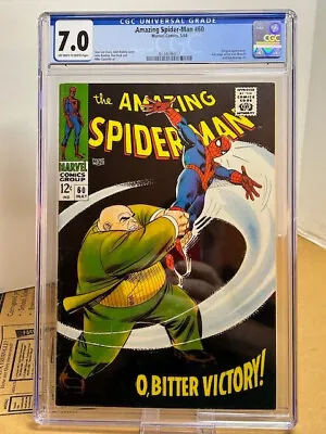Buy Amazing Spider-Man #60 CGC 7.0, Kingpin Vs. Spidey, Silver Age (1968) • 173.45£