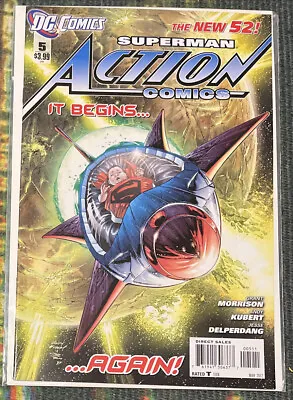 Buy Action Comics #5 New 52 2012 DC Comics Sent In A Cardboard Mailer • 3.99£
