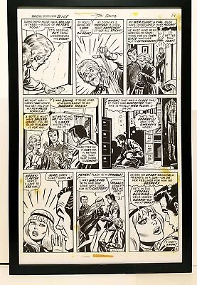 Buy Amazing Spider-Man #108 Pg. 15 John Romita 11x17 FRAMED Original Art Print Marve • 47.39£
