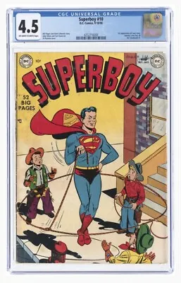 Buy Superboy #10 September-october 1950 Cgc 4.5 Vg+ (first Lana Lang). • 1,266.52£