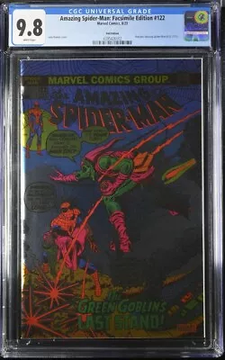 Buy AMAZING SPIDER-MAN #122🔥CGC 9.8 FOIL Facsimile Edition 2023🔥Death Green Goblin • 118.58£
