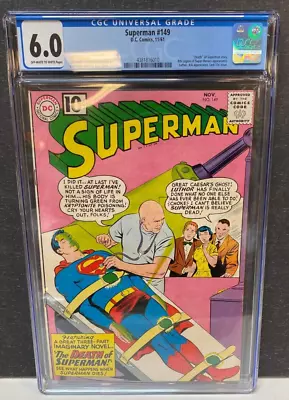 Buy Superman #149 CGC 6.0 Death Of Superman, Lex Luthor • 315.93£