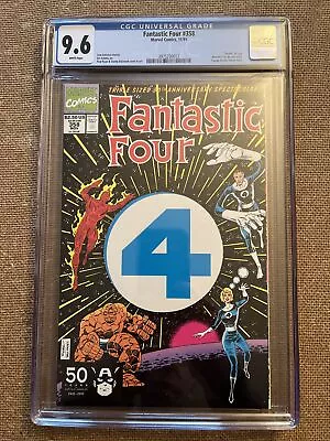 Buy FANTASTIC FOUR #358 CGC 9.6 (Marvel 1991) Marvel's First-Ever Die Cut Comic! • 55.29£