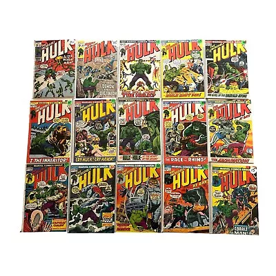 Buy BULK LOT 15 The Incredible Hulk Bronze Age Comics #132-173 VG/FN Condition NICE! • 439.74£