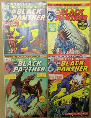 Buy Marvel Comics (x4) Jungle Action Black Panther #11/16 Bronze Age Sep 1974/Jul 75 • 7£
