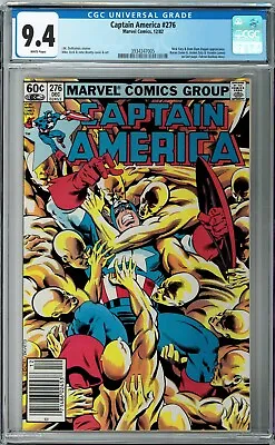Buy Captain America #276 CGC 9.4 (Dec 1982, Marvel) Mike Zeck, Dum Dum Dugan App. • 41.78£