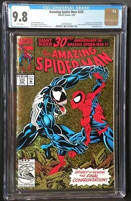 Buy Amazing Spider-Man #375 CGC 9.8 Holo-grafx Cover 1st Appearance Of Anne Weying. • 94.08£