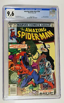 Buy Amazing Spider-Man #204 (1980) CGC 9.6 NM/MT BLACK CAT APPEARANCE  • 79.15£