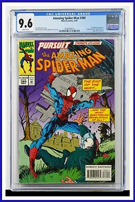 Buy Amazing Spider-Man #389 CGC Graded 9.6 Marvel May 1994 White Pages Comic Book. • 80.41£