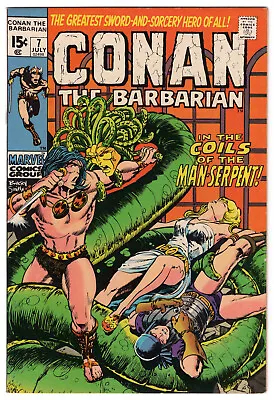 Buy Conan The Barbarian Vol 1 No 7 Jul 1971 (VFN/NM) (9.0) Marvel, Bronze Age • 94.99£