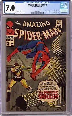 Buy Amazing Spider-Man #46 CGC 7.0 1967 4308039007 1st App. Shocker • 368.19£