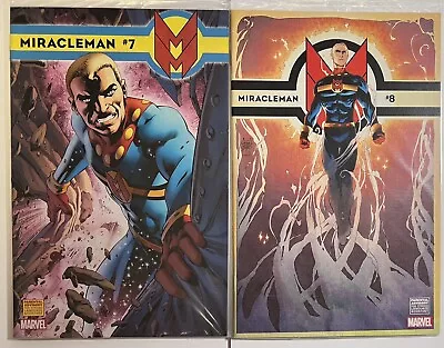 Buy Miracleman #7 Davis Variant And #8 Kubert 1:25 Variant Lot Marvel Comics 2014 • 15.01£