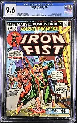 Buy Marvel Premiere #16 - Cgc 9.6 - Wp - Nm+ 2nd Appearance - Origin Iron Fist • 198.57£