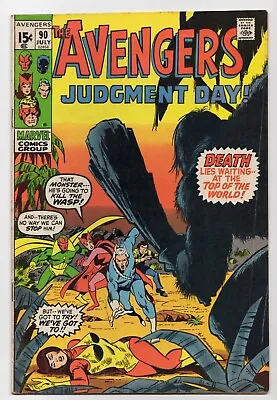 Buy AVENGERS #90 Marvel Comics (1971) Kree-Skrull War, Judgement Day • 12.42£