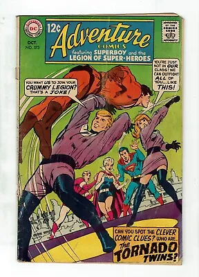 Buy Adventure Comics 373 DC Comics Silver Age Neal Adams First Tornado Twins 1968 • 5.59£