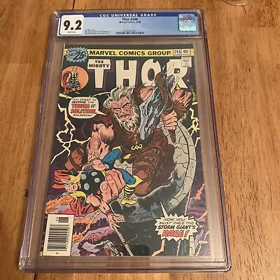 Buy CGC 9.2 Thor 248 Marvel Comics 1976 Awesome!!! • 64.19£