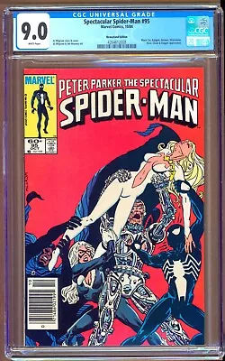 Buy Spectacular Spider-Man #95 (1984) CGC 9.0  WP  Milgrom - Mooney   NEWSSTAND  • 23.71£
