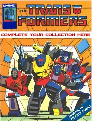 Buy THE TRANSFORMERS Marvel UK - UK Weekly Comic - Complete Your Collection • 3.99£