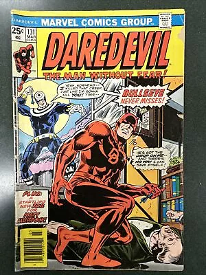 Buy Daredevil #131 (Marvel, 1975) 1st Appearance Bullseye Rich Buckler GD • 160.12£