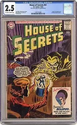 Buy House Of Secrets #61 CGC 2.5 1963 1297121008 1st App. Eclipso • 170.80£
