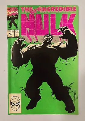 Buy Incredible Hulk #377 1st Print 1st Appearance Of Professor (Marvel Comics, 1991) • 11.07£
