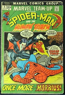 Buy Marvel Team-Up #3 Spider-Man And The Human Torch VG+ Very Good Plus 1972 • 12.64£