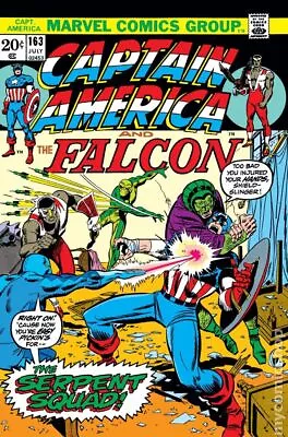 Buy Captain America #163 FN- 5.5 1973 Stock Image Low Grade • 6.96£