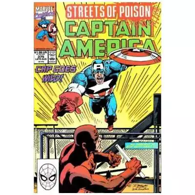 Buy Captain America (1968 Series) #375 In NM Minus Condition. Marvel Comics [c{ • 8.21£