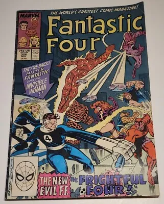 Buy Marvel Comics Fantastic Four Vol 1 #326 1989 & New Evil Frightful Four • 1.84£
