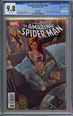 Buy Amazing Spider-man #601 Cgc 9.8  J. Scott Campbell Htf Mexican Edition • 296.35£