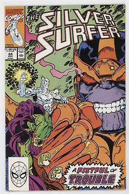 Buy Silver Surfer 44 Marvel 1990 VF NM 1st Infinity Gauntlet Thanos Jim Starlin • 55.97£