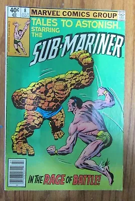 Buy Marvel Comic Book Tales To Astonish Starring The Sub-mariner #8 July 1980 40¢ • 7.96£