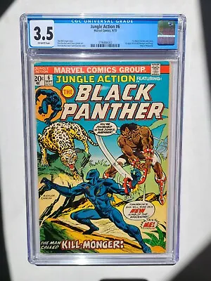 Buy Jungle Action #6 Black Panther CGC 3.5 1st Black Panther Key Comic Sept 1973 • 55.30£