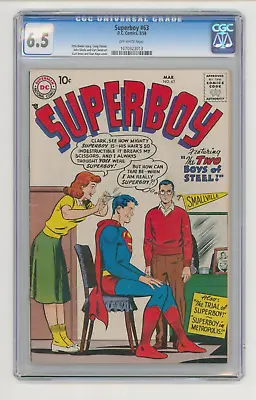 Buy Superboy #63 CGC 6.5 FN+ Oregon Collection With Certificate • 235£