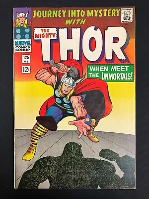 Buy Journey Into Mystery #125 (Marvel 1966) Thor + Hercules! Final Issue! SOLID COPY • 79.02£