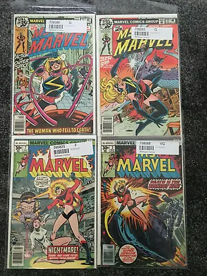 Buy Ms Marvel (Vol 1) #3 ,#7, #22, #23, VG, F, G, G Vintage Comics • 60£