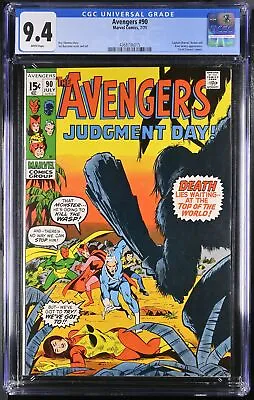 Buy Avengers #90 CGC NM 9.4 White Pages Scarlet Witch! Vision! Quicksilver! • 216.35£