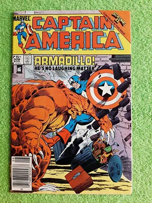 Buy CAPTAIN AMERICA #308 VF Newsstand Canadian Price Variant 1st Armadillo : RD5266 • 4.78£
