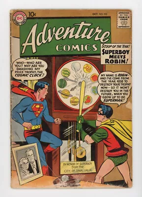 Buy Adventure Comics 253 Superboy Mneets Robin, Affordable Minor DC Silver Age Key • 47.39£
