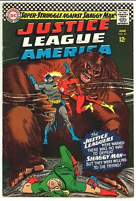 Buy JUSTICE LEAGUE OF AMERICA #45 1st Shaggy Man DC Comics 1966 FINE (F) • 19.95£