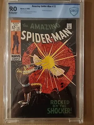 Buy Amazing Spider-Man 72 CBCS 9.0 Classic Shocker Cover. • 299.59£