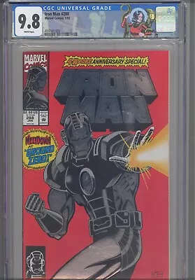 Buy Iron Man #288 CGC 9.8 1993 Marvel Comic Atom Smasher App Foil Cover Custom Label • 95.28£