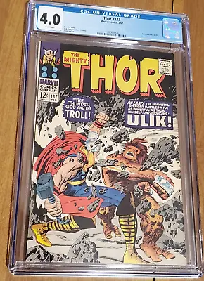 Buy Thor #137 (1967) 1st App Of Ulik King Of The Trolls Deep Discount Make Offer • 59.06£