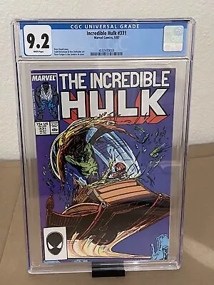 Buy Incredible Hulk #331 - CGC 9.2 White Pages - Marvel Comics 1987 McFarlane • 39.41£