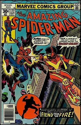 Buy Amazing Spider-Man (1963 Series) #172 '1st Rocket Racer' FN Condition (1977) • 7.11£