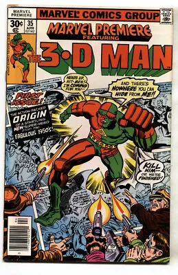Buy Marvel Premiere #35--1977--3-D Man Origin--comic Book • 17.35£