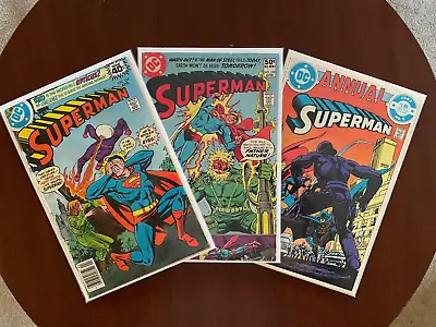 Buy Superman #334 #358 & Annual #9 (DC 1979-1984) Bronze Age Curt Swan Gil Kane • 15.26£