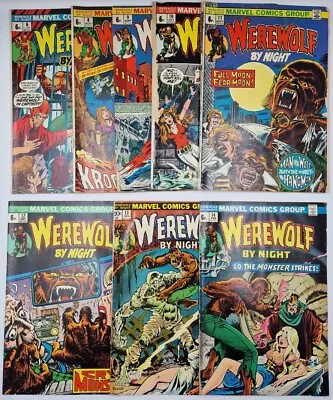 Buy X8 Werewolf By Night Bundle #6-14 - Bronze Age Marvel Horror Lot • 19.11£