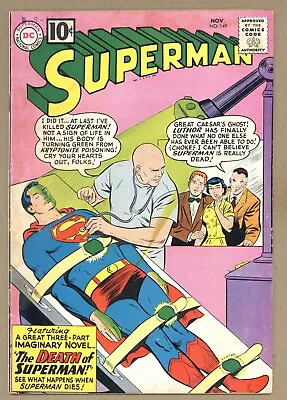 Buy Superman 149 VGF Death Of Superman 3-part Story Lex Luthor 1961 DC Comics U700 • 85.51£