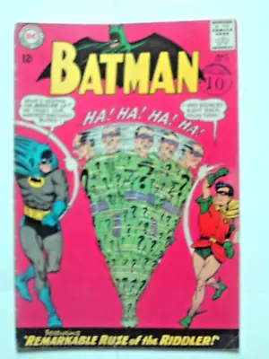 Buy Books, Comics & Magazines, Batman Comic 171, May 1965. VG. 1st Silver A. Riddler • 349£